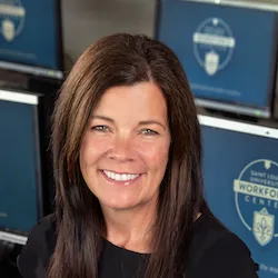 katherine with computers